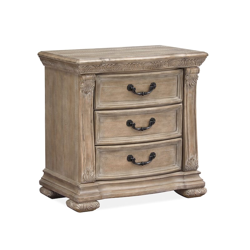 Magnussen Home Marisol Fawn Drawer Nightstand - 3-drawer