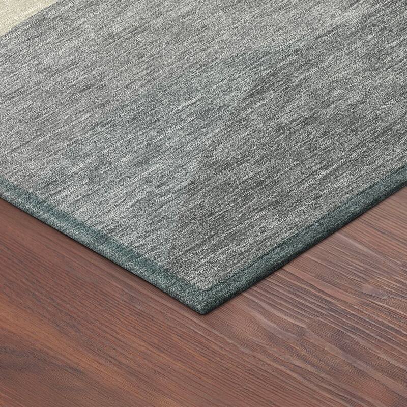 Machine Washable Indoor/ Outdoor Modern Horizon Chantille Rug