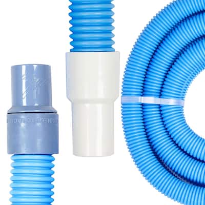 Swimline HydroTools 45’ Premium Spiral Wound Pool Vacuum Hose with Swivel Cuff - 7.4