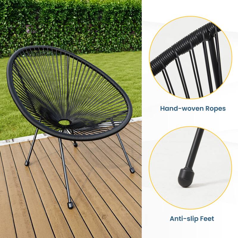 3 Piece Outdoor Acapulco Patio Bistro Set