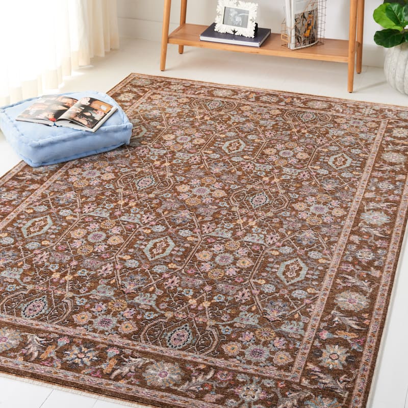 SAFAVIEH Crimson Nouha Oriental Rug - 9' x 12' - Brown/Blue