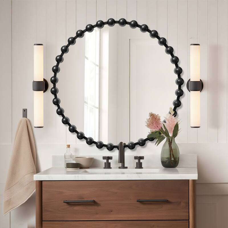 Iron Bead Wall Mirror to Enhance the Overall Otyle