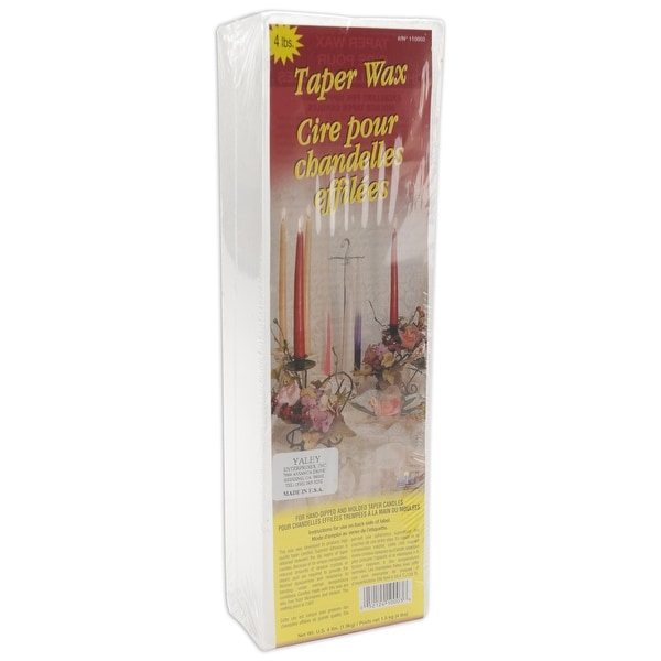 Taper Candle Wax 4lb Block-White