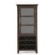 preview thumbnail 3 of 17, WYNDENHALL Franklin 12-Bottle SOLID WOOD 22 inch Wide Contemporary High Storage Wine Rack Cabinet - 22 W x 17 D x 50 H