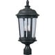 preview thumbnail 2 of 0, Maxim Dover 21" Tall 3 Light Post Light with Clear Seedy Glass