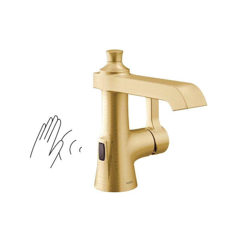Moen S6981EW Flara 1.2 GPM Single Hole Bathroom Faucet with Pop-Up