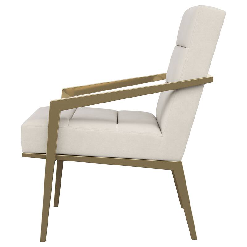 Kirra Upholstered Metal Arm Accent Chair