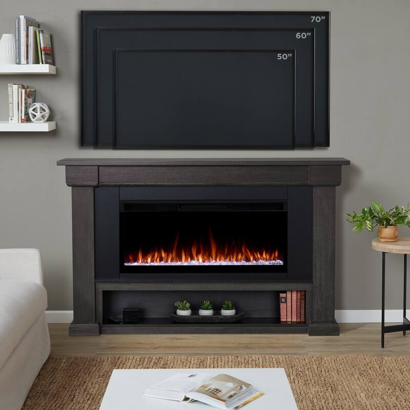 Bristow 66" Smart Landscape Electric Fireplace by Real Flame
