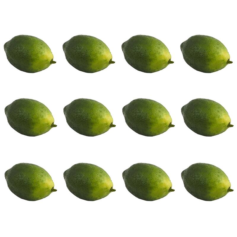 Club Pack of 12 Artificial Green Limes 3"