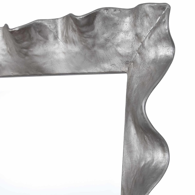 Uttermost Haya 48"W Elegant Contemporary Silver Scalloped Frame Large