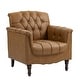 preview thumbnail 21 of 72, Tufted Accent Chair Vegan Leather Armchair for Living Room