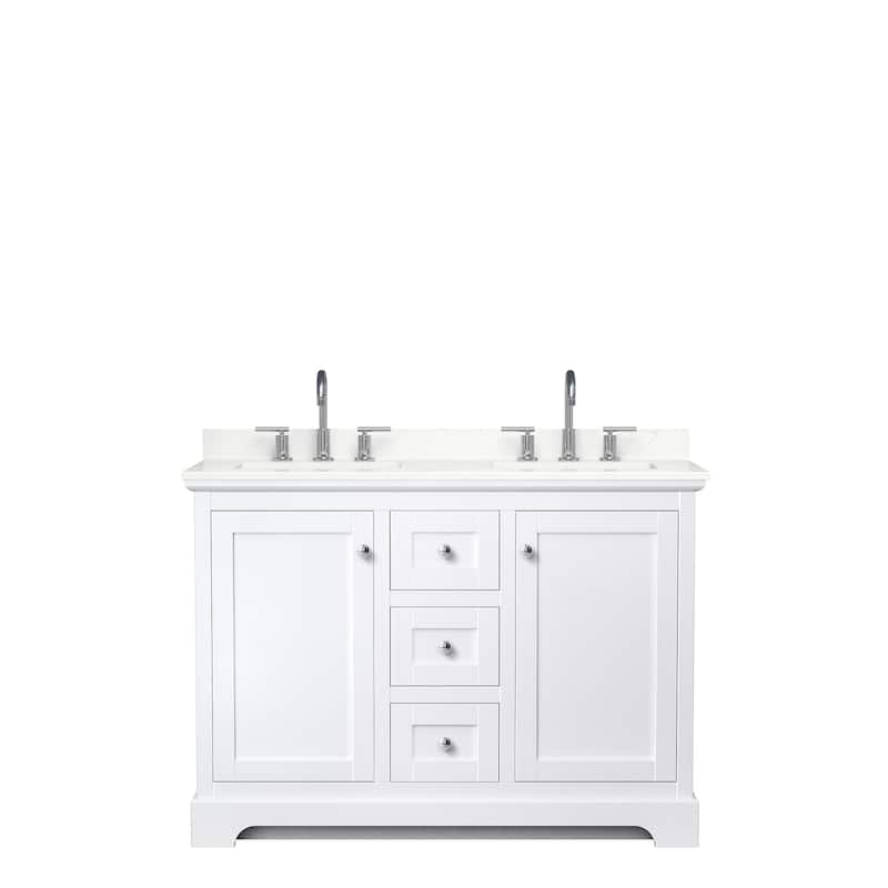 Avery 48-inch Double Vanity, Quartz Top