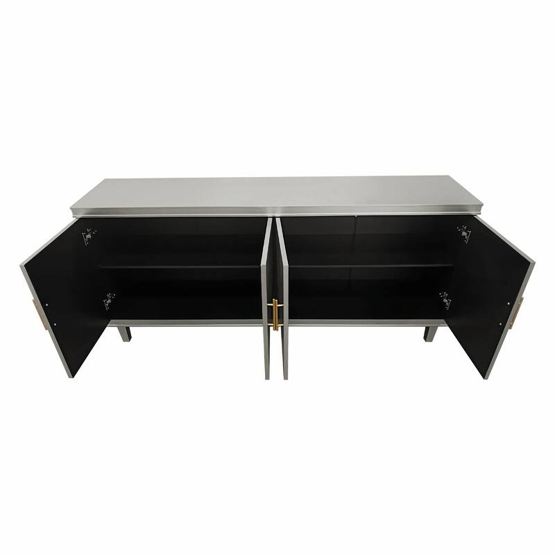 Large 4-Door Cabinet for Living Room, Kitchen, Bedroom, Hallway
