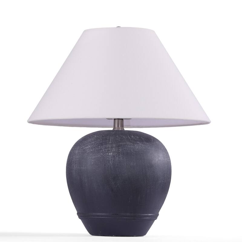 Ceramic Table Lamp with Linen Shade