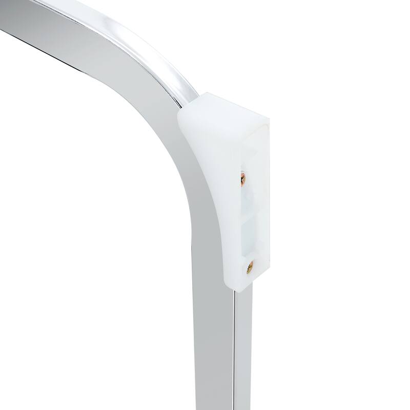 Roomfitters PU Dining Chairs with Arched Silver Metal Legs, High Resilience Upholstered Set of 6 for Dining Room
