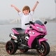 preview thumbnail 20 of 23, Kids 12V Electric Ride-On Motorcycle with Cool LED Wheels, MP3 Music Function, Rechargeable 3-Wheel Motorbike for Boys & Girls