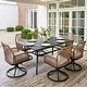 preview thumbnail 2 of 71, Nuu Garden Rattan Metal Patio Dining Set with Umbrella Hole, Zippered Cushions