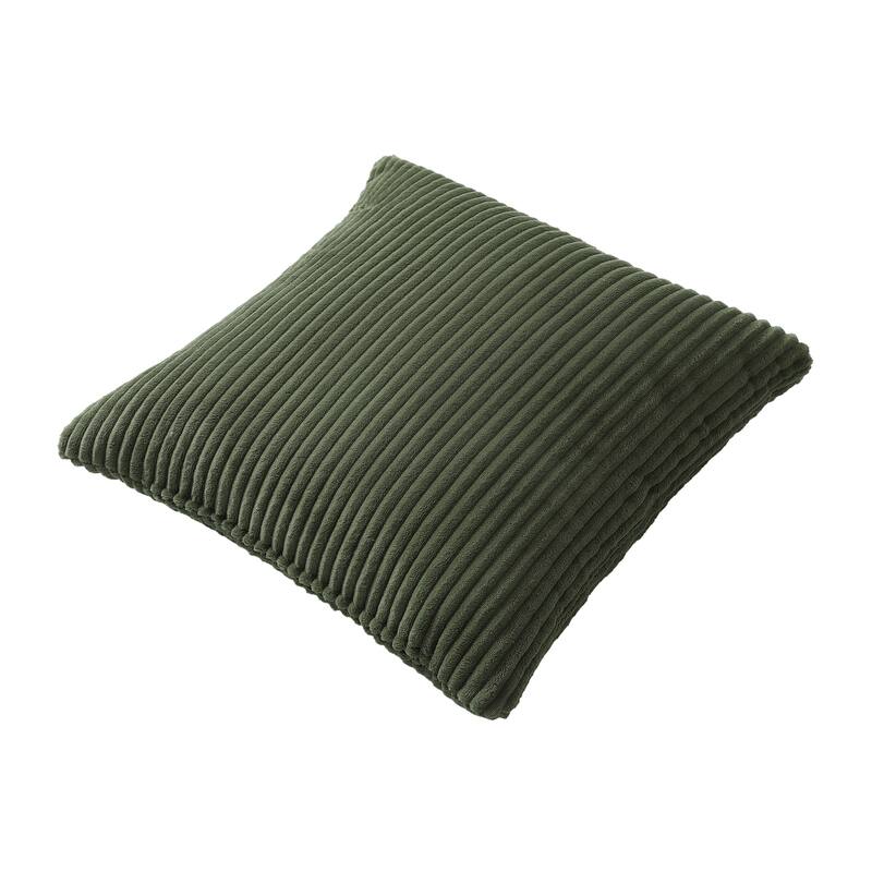Set of 2 Modern Decorative Soft Corduroy Throw Pillows