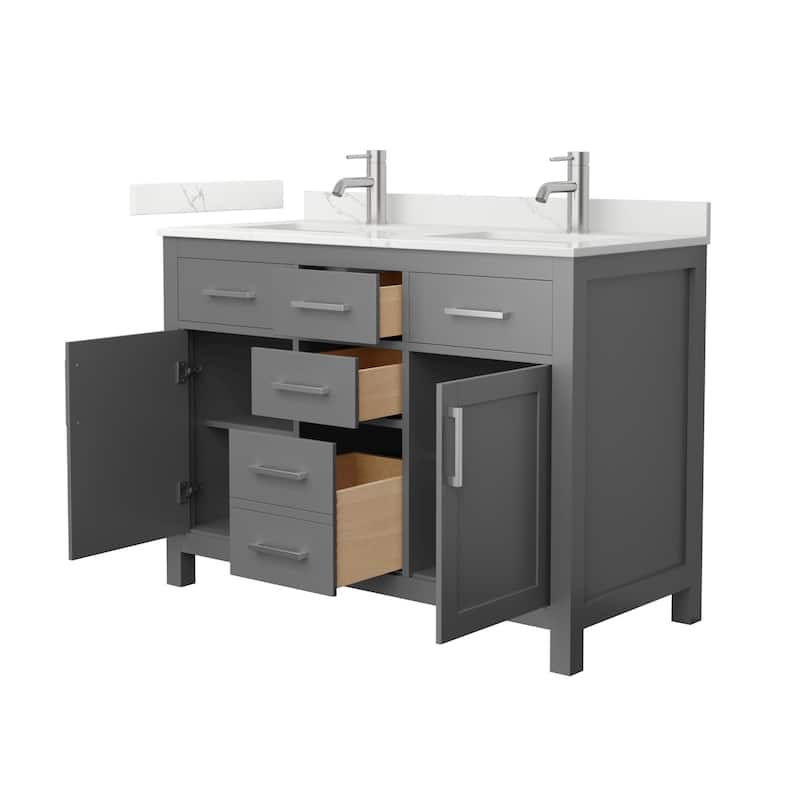 Wyndham Collection WCG2424-48D-QTZ-UNSMXX Beckett 48" Free Standing