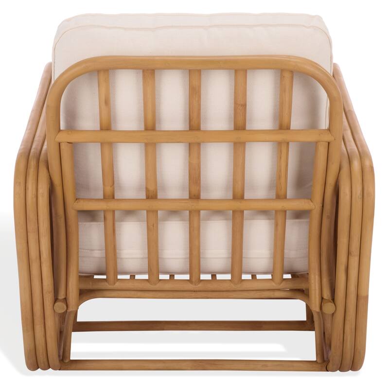 SAFAVIEH Couture Malina Rattan Pole Accent Chair - 30"W x 32"D x 30"H