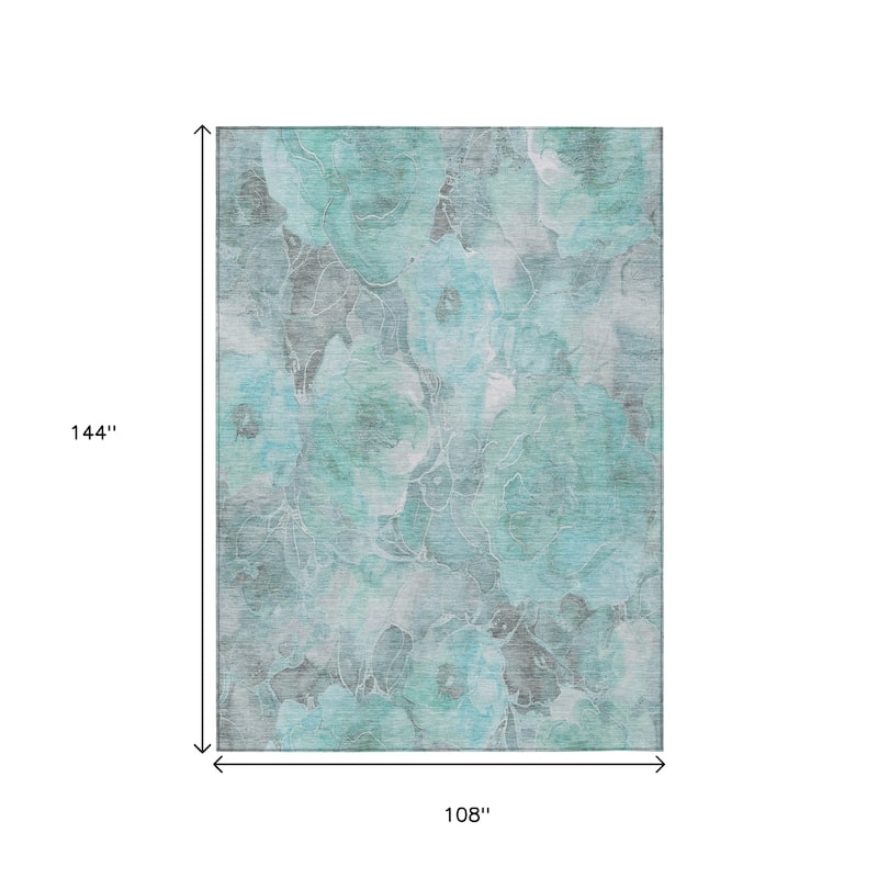 HomeRoots Floral Transitional Rectangle Outdoor Rug
