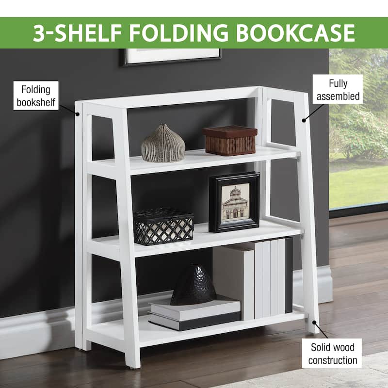 Bayfront 3-Shelf Folding Bookcase