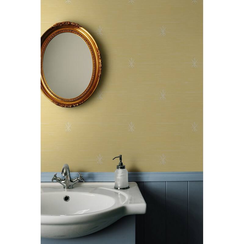 Seabrook Designs Willow Fleur De Lis Unpasted Wallpaper