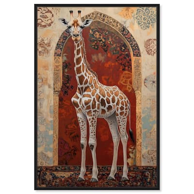 Giraffe Archway Canvas by Art Remedy