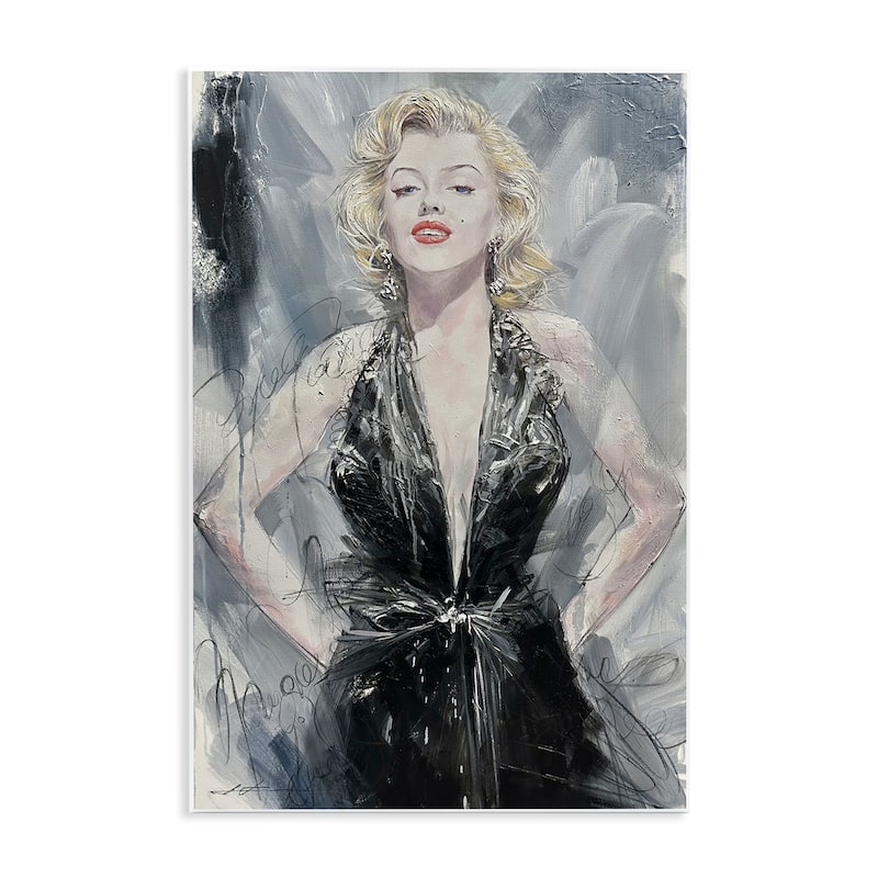 Stupell Classic Stylish Marilyn Wall Plaque Art Design By Lucille Lee - 13 x 19