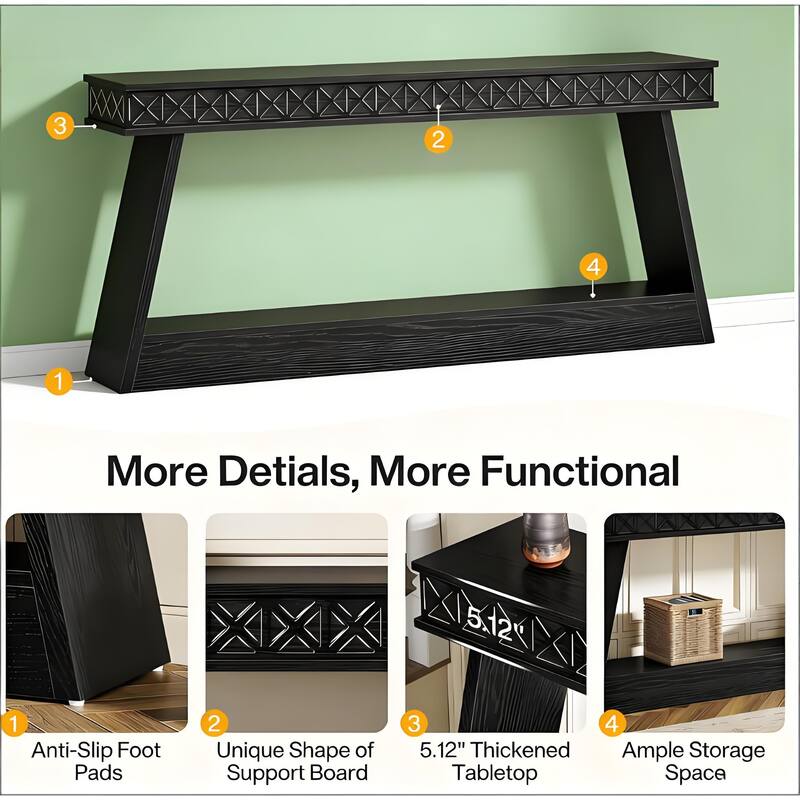 2-Tiered Versatile Entryway Console Table