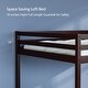 preview thumbnail 57 of 57, Espresso Wood Junior Loft Bed with Stairs for Adults, Kids and Young Teens