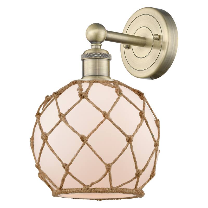Innovations Lighting Endless Possibilities Edison - Farmhouse Rope - 1 Light 8" Sconce
