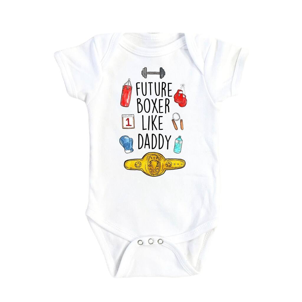 Boxing Belt - Baby Boy Girl Clothes Infant Bodysuit Funny Cute Newborn