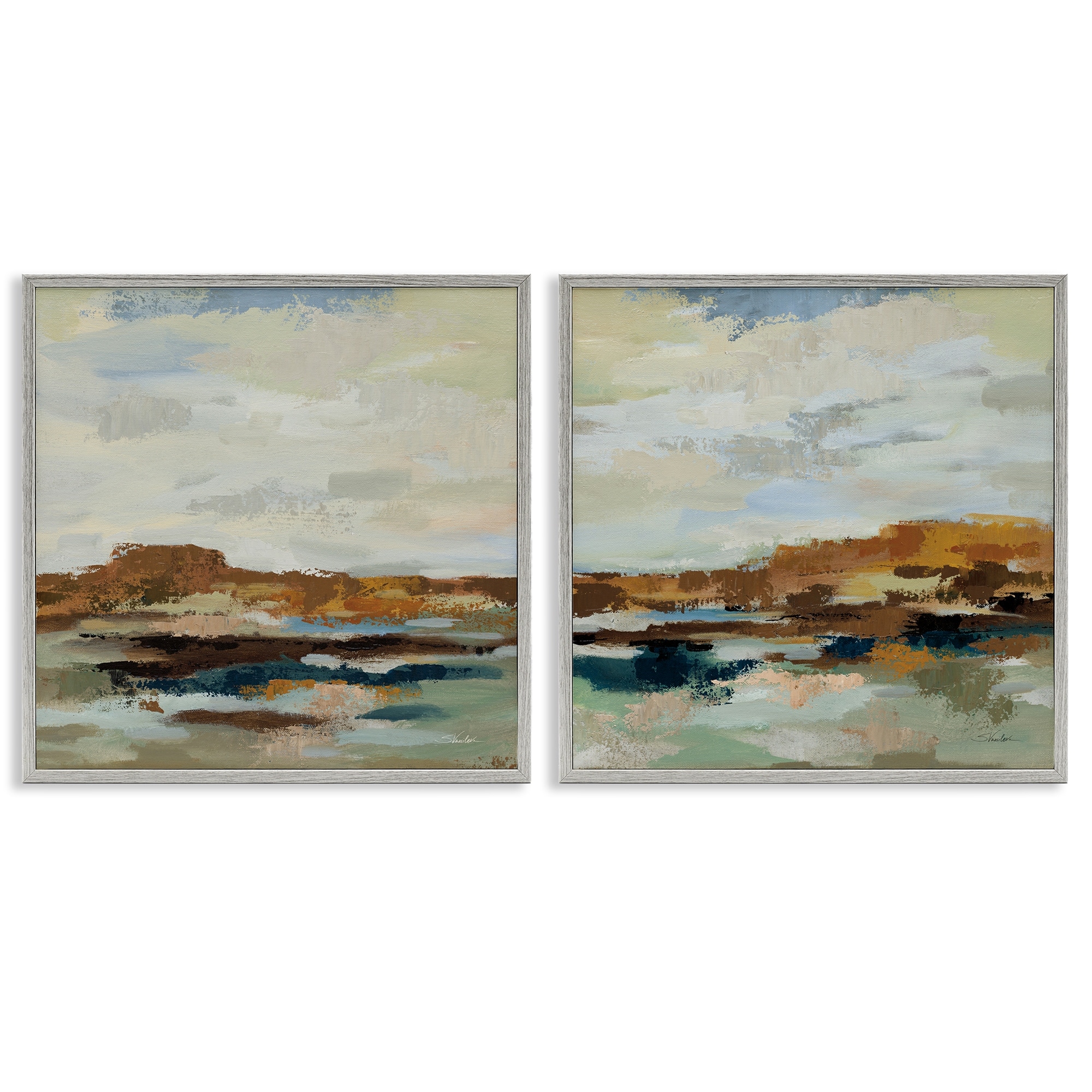 Stupell Blended American West Atmosphere Framed Giclee Art Design By Silvia Vassileva (Set of 2)