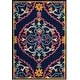 preview thumbnail 49 of 80, SAFAVIEH Handmade Bellagio Junie Medallion Wool Rug 2' x 3' - Navy Blue/Multi - Rectangle