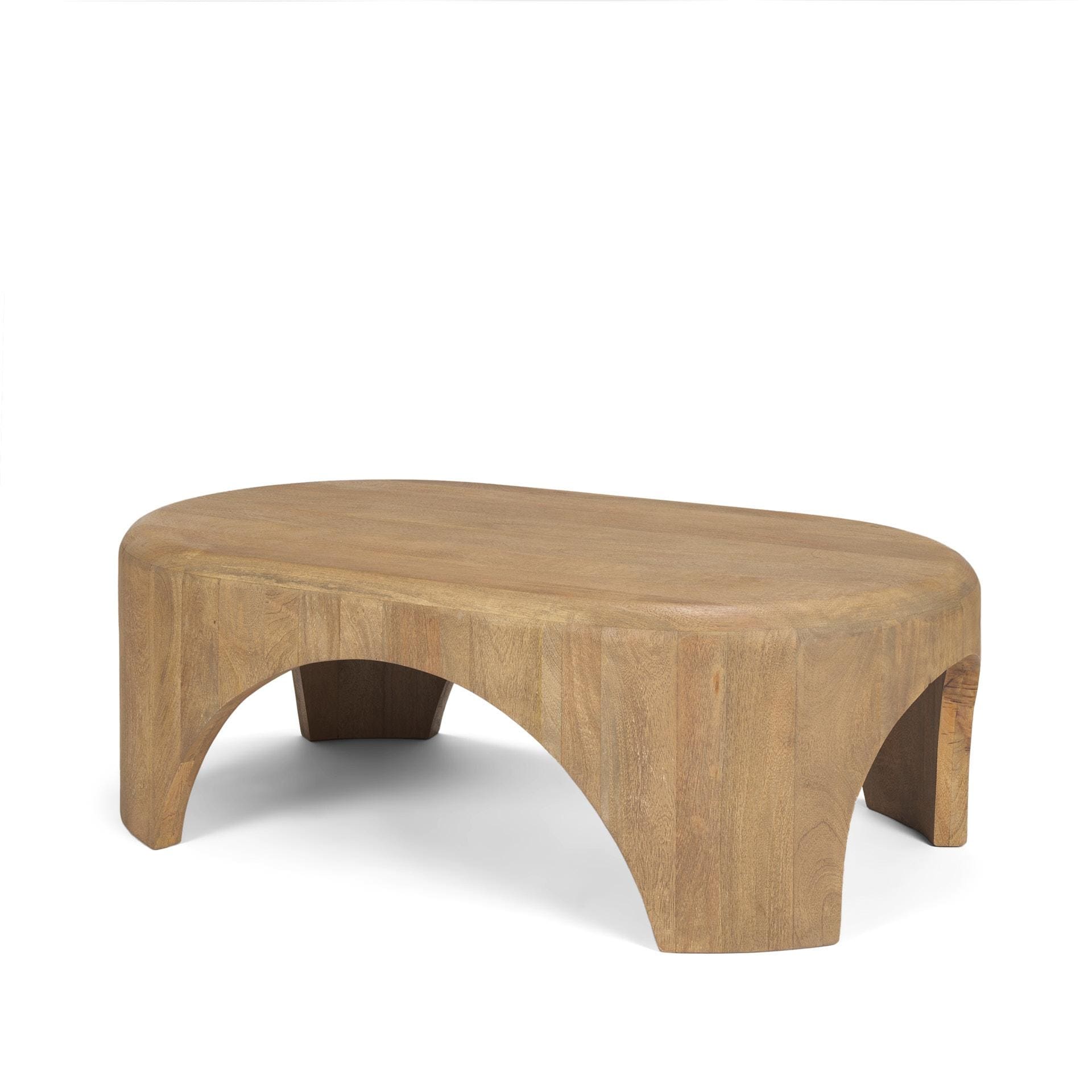 Mercana Shima Light Brown Coffee Table - 48.0L x 28.0W x 16.0H