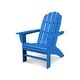 preview thumbnail 8 of 24, POLYWOOD Vineyard Outdoor Curveback Adirondack Chair Pacific Blue