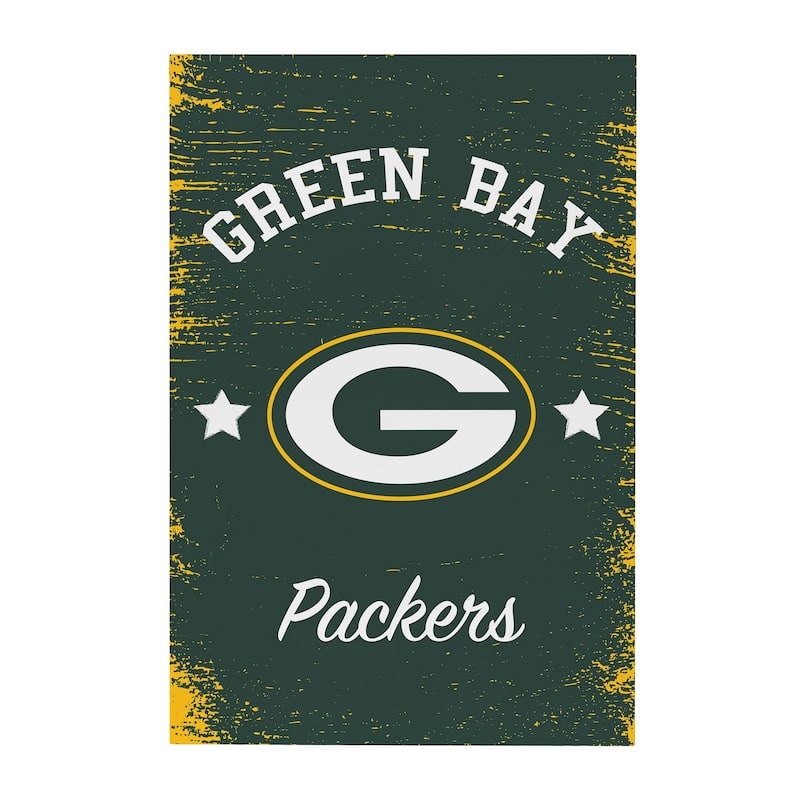 Green Bay Packers Wooden Door Decor Wall Sign - Multi-Color