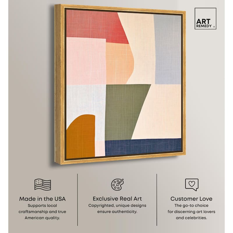 Planar Patchwork I Canvas by Art Remedy