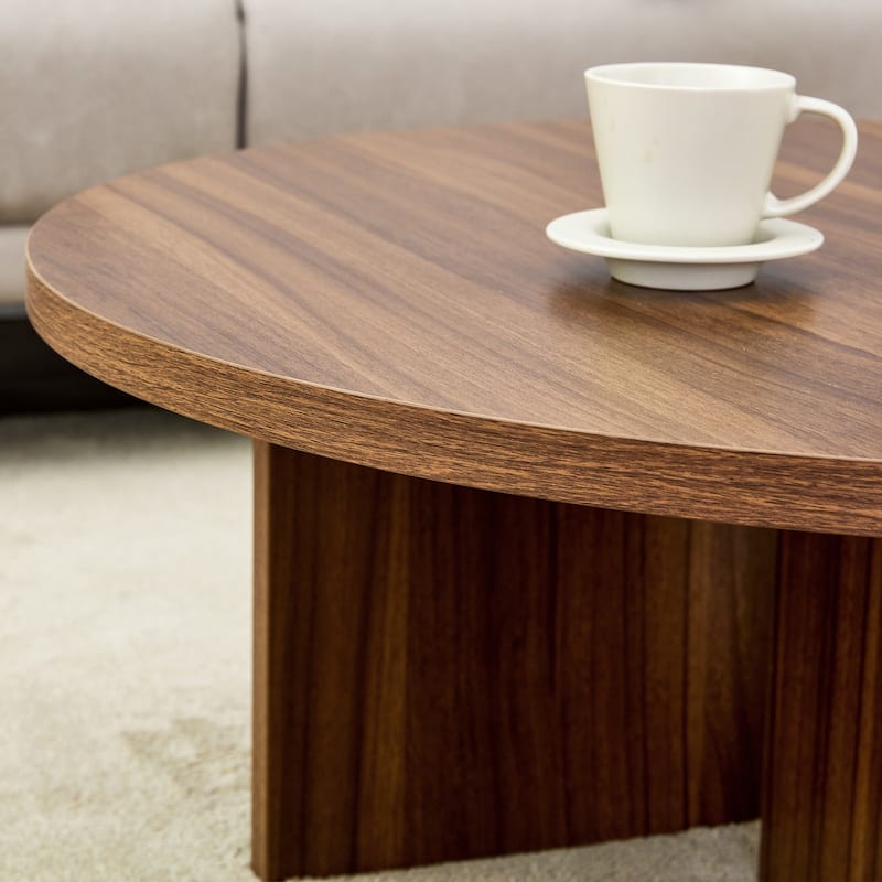 Versatile Round Coffee Table Modern Minimalism with Nordic Elegance