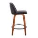 preview thumbnail 14 of 42, Carson Carrington Oscar Mid-Century Modern Counter Stool with Black Round Footrest (Set of 2) - N/A