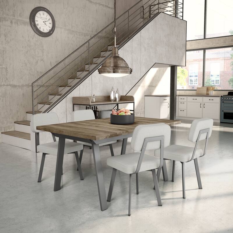 Amisco Clarkson Upholstered Dining Chair with Metal Legs