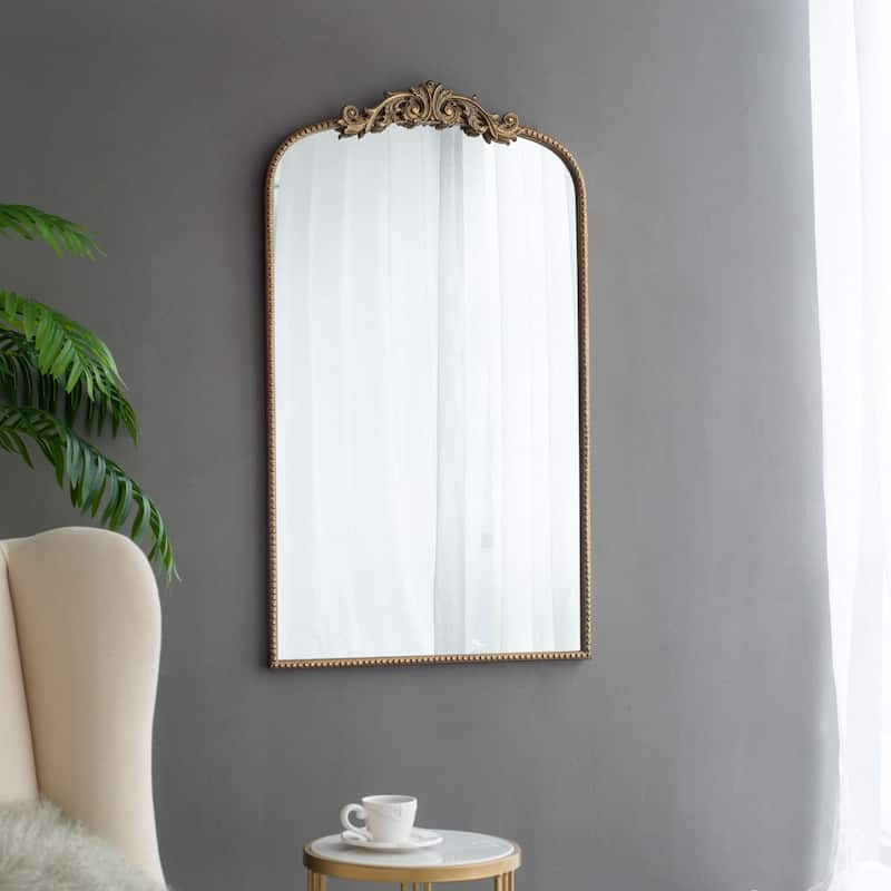 24" x 42" Arch Mirror Baroque Inspired Wall Decor