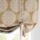 preview thumbnail 4 of 8, Exclusive Fabrics Printed Room Darkening Tie Up Indoor Window Shades Single Curtain (1 Panel)