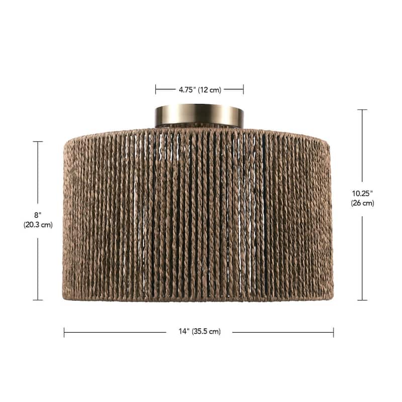 Bellevue GECF34641 Blossom 14" Wide Semi-Flush Drum Ceiling Fixture