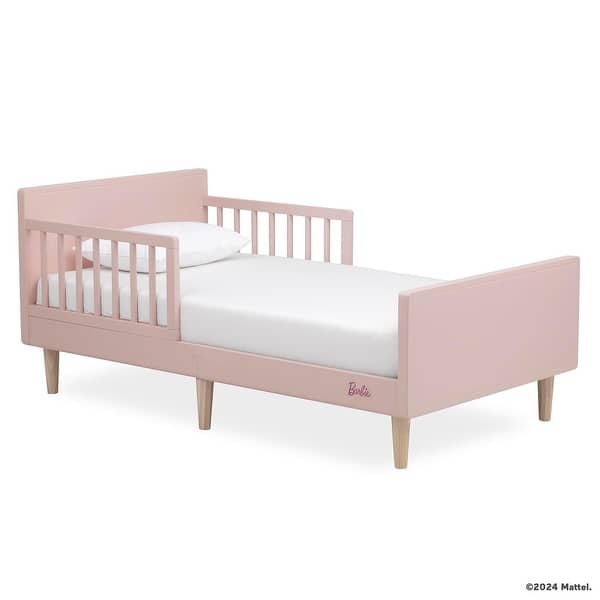 slide 2 of 10, Barbie Los Altos Toddler Bed by Evolur Blush Pink