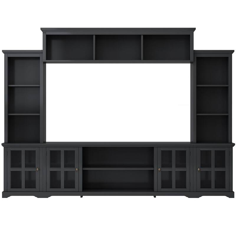 Modern Minimalist Entertainment Wall Unit Sets with TV Stand for TVs Up to 70"/75''
