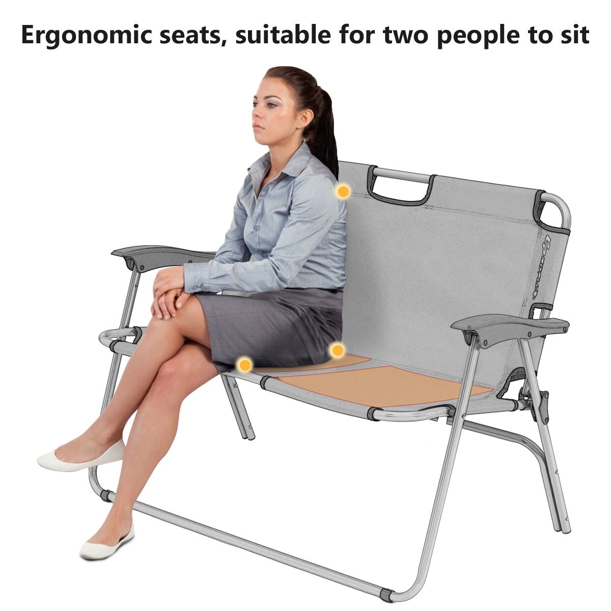 2 person camping loveseat