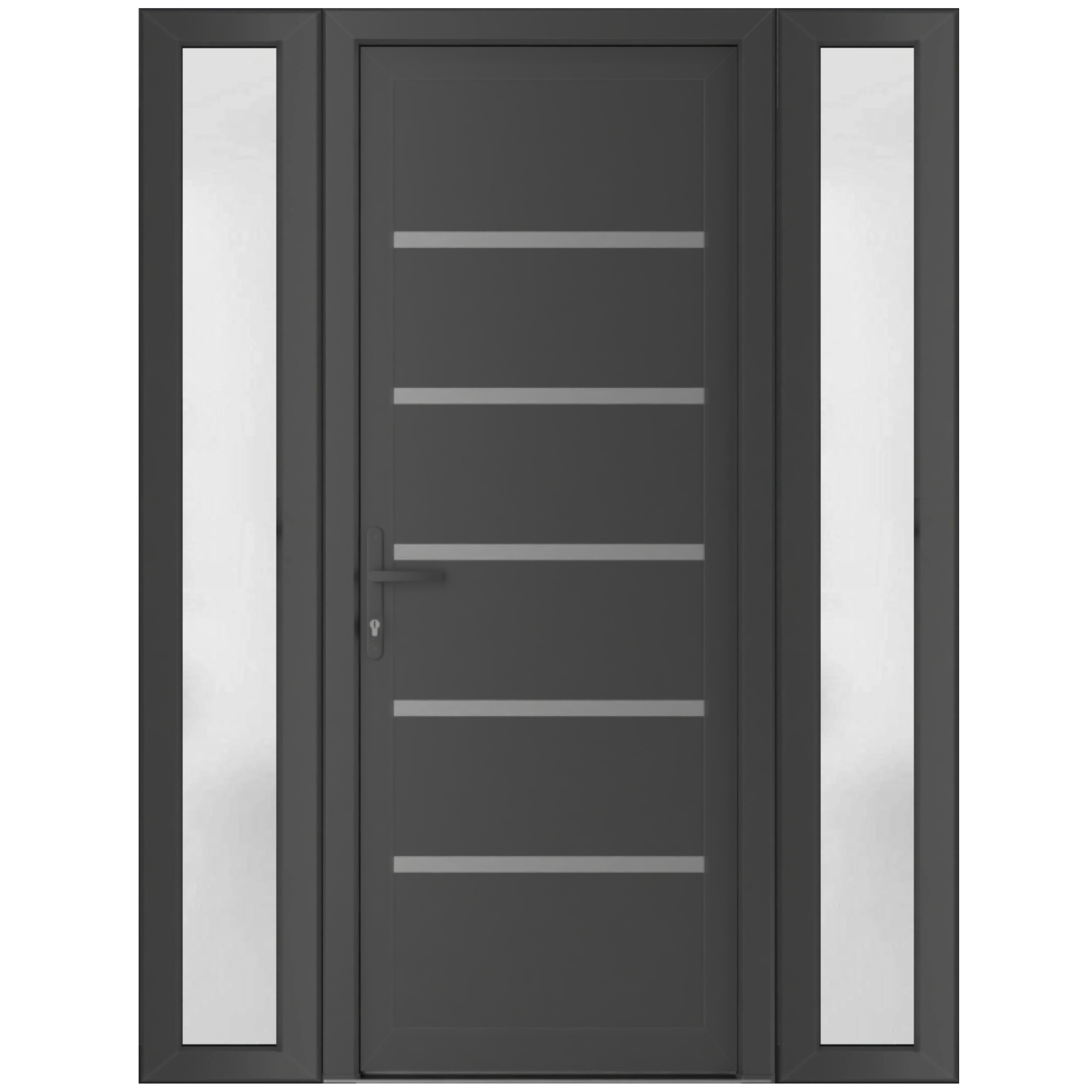 VDOMDOORS Manux 8415 Antracite Grey uPVC Exterior Door