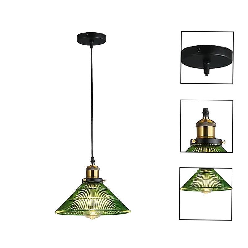 1 Light corridor light green bulbs light glass pendant light